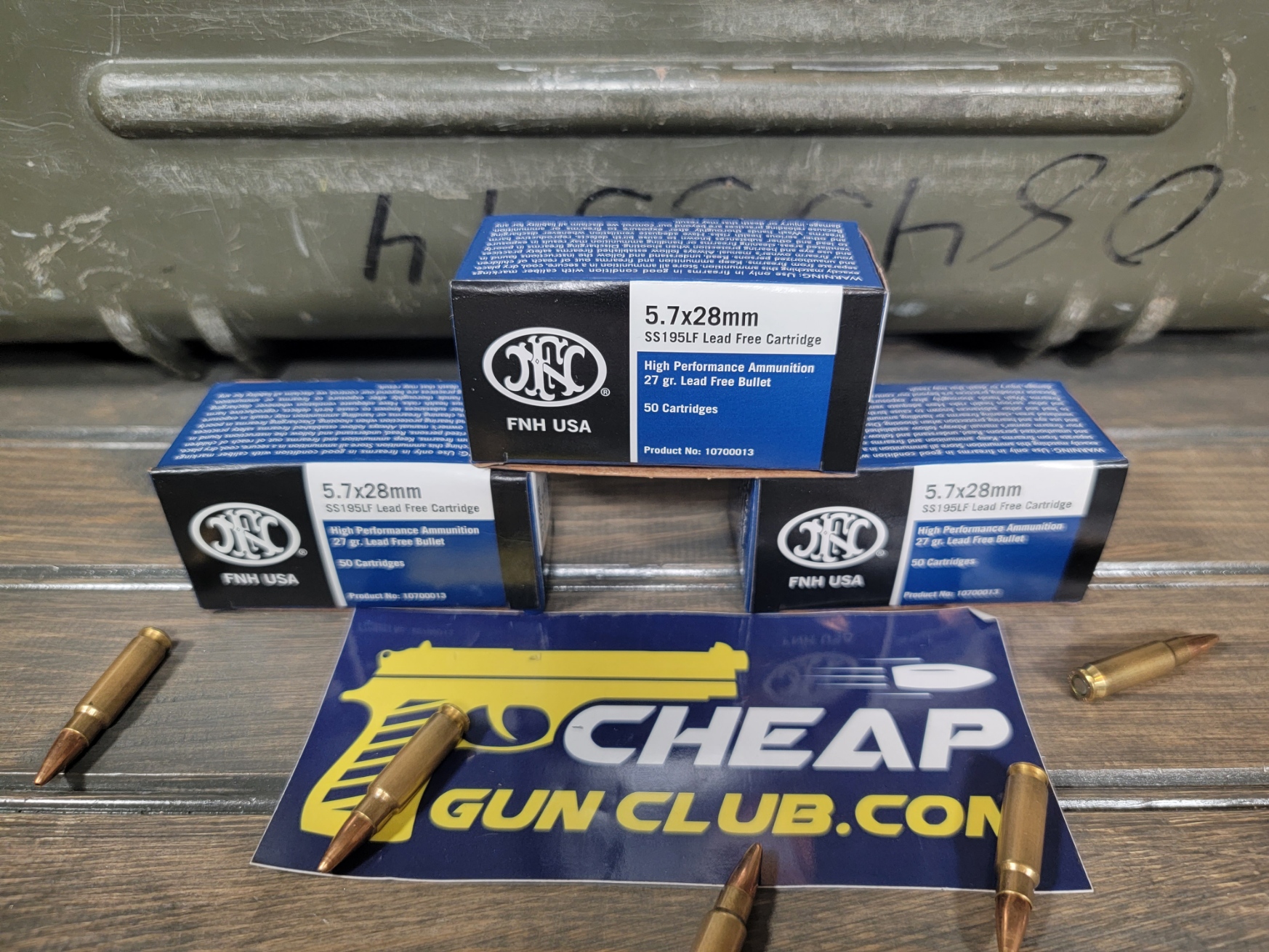 FN 5.7X28 27 GRAIN SS195LF HOLLOW POINT 50 ROUND BOX